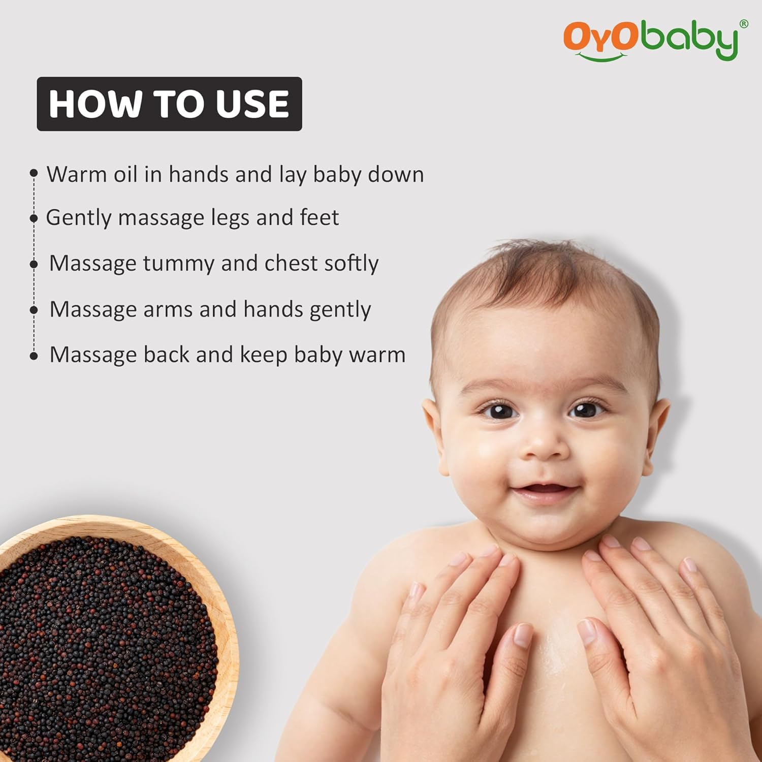 100% Natural Wood Pressed Baby Hair Oil for New Born With Mustard Baby Oil | Mustard Oil For New Born Baby Massage, Skin & Hair Care | 200ml