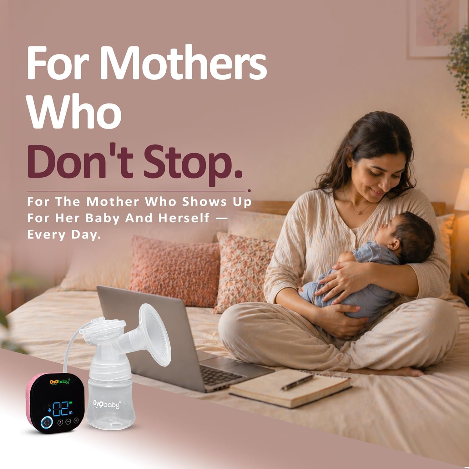 2-in-1 Electric & Manual Breast Pump – Portable, Rechargeable, BPA-Free | 9 Levels & 2 Modesx