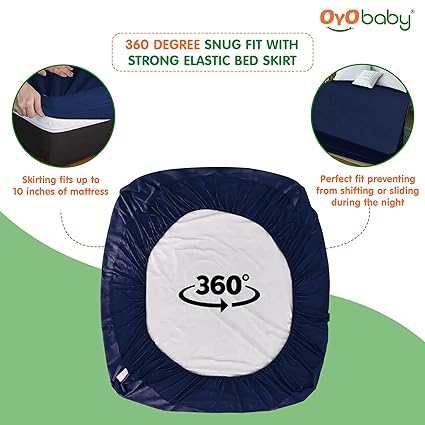 360 Degree SNUG FIT WITH STRONG ELASTIC BED SKIRT