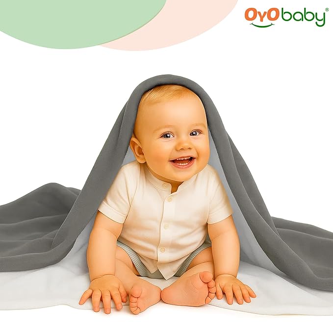All-Season Fluffy 2-Layer Baby & Toddler Blanket – Coral & Sherpa Wrapping Sheet for Boys & Girls