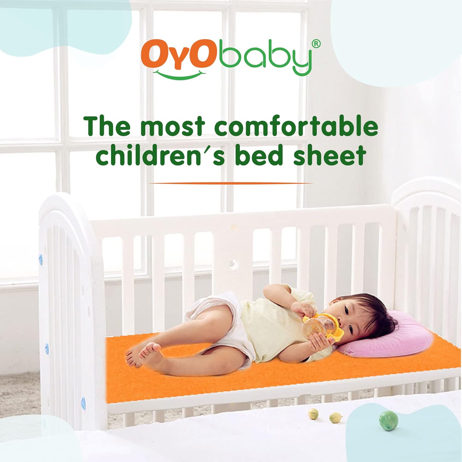 OYO BABY Waterproof Sheet, Extra Absorbent Fastest Dry Sheet for Baby, Anti-Piling Fleece Baby Bed Protector, Medium Size 70x100cm, Pack of 3, Salmon Rose, Royal Blue & Peach