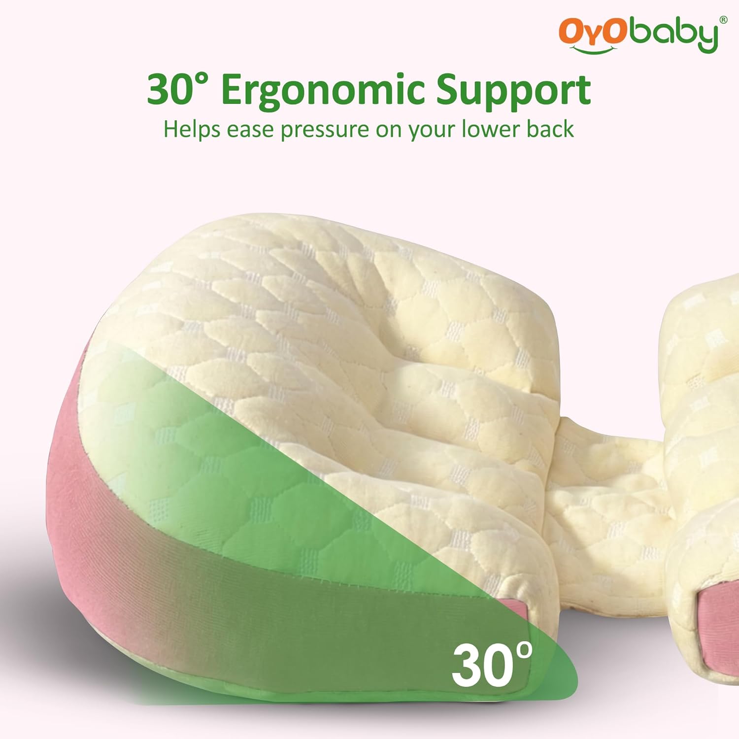 H Shape Pregnancy Pillow for Sleeping | Maternity Support Pillow with Adjustable Velcro | PInk Belly & Waist Support | Microfiber Filling |