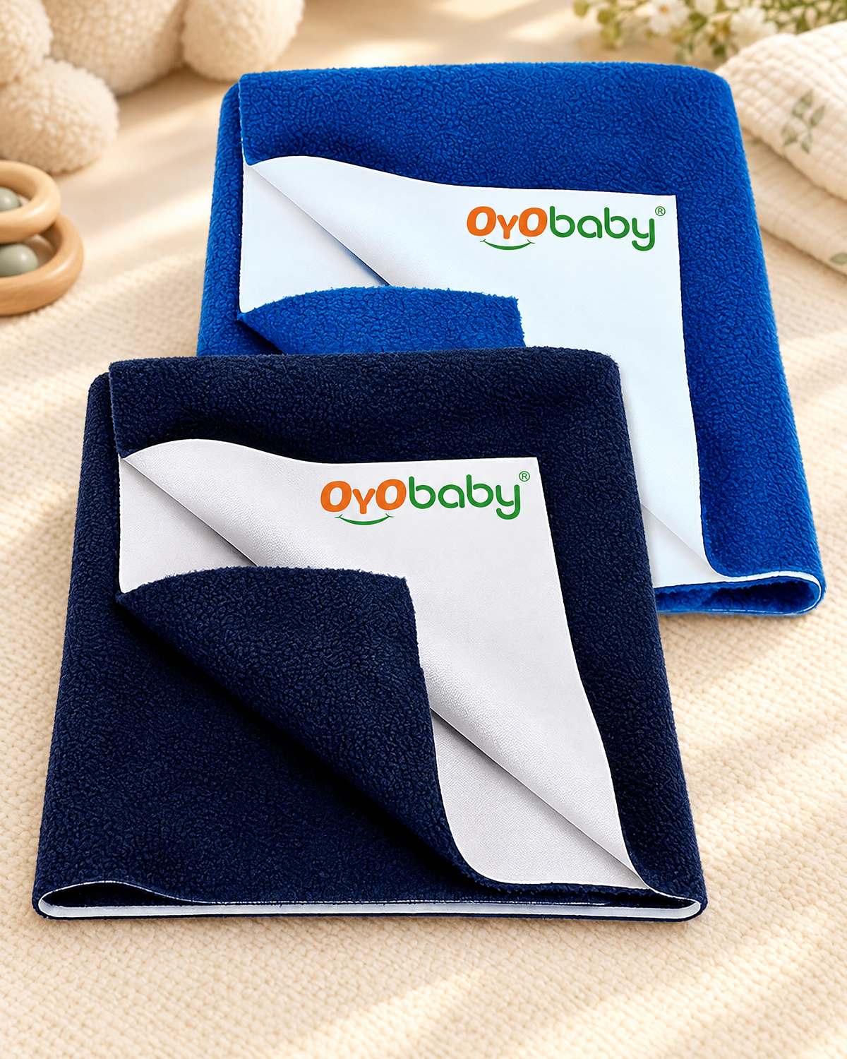 OYO BABY Ultra Soft Waterproof Baby Dry Sheet Pack of 2