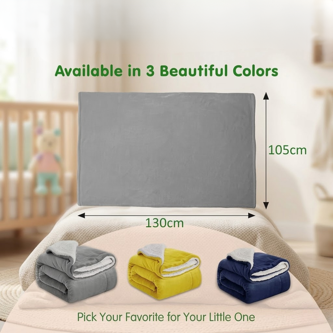 All-Season Fluffy 2-Layer Baby & Toddler Blanket – Coral & Sherpa Wrapping Sheet for Boys & Girls