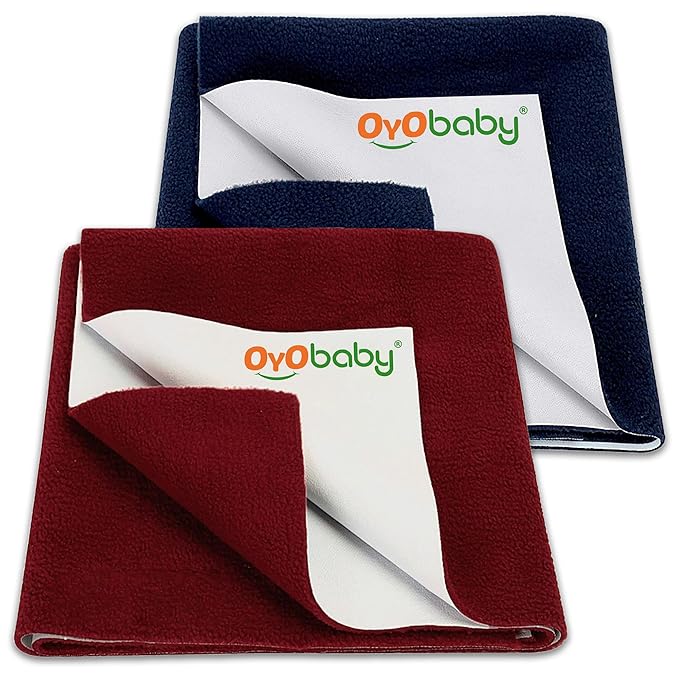 OYO BABY Ultra Soft Waterproof Baby Dry Sheet Pack of 2