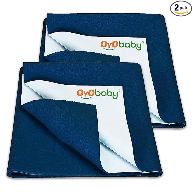 OYO BABY - Instadry Anti-Piling Fleece Extra Absorbent - Quick Dry Sheet for Baby - Baby Bed Protector - Waterproof Baby Sheet