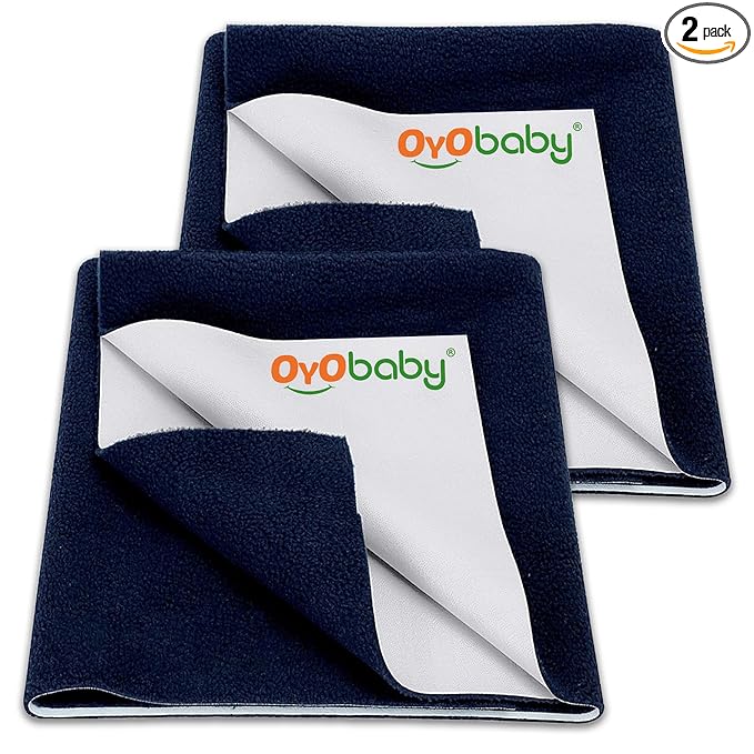 OYO BABY Waterproof Baby Dry Sheet | Quick Dry & Extra Absorbent Dry Sheet for Newborns | Reusable Rash-Free Anti-Piling Fleece Underpad
