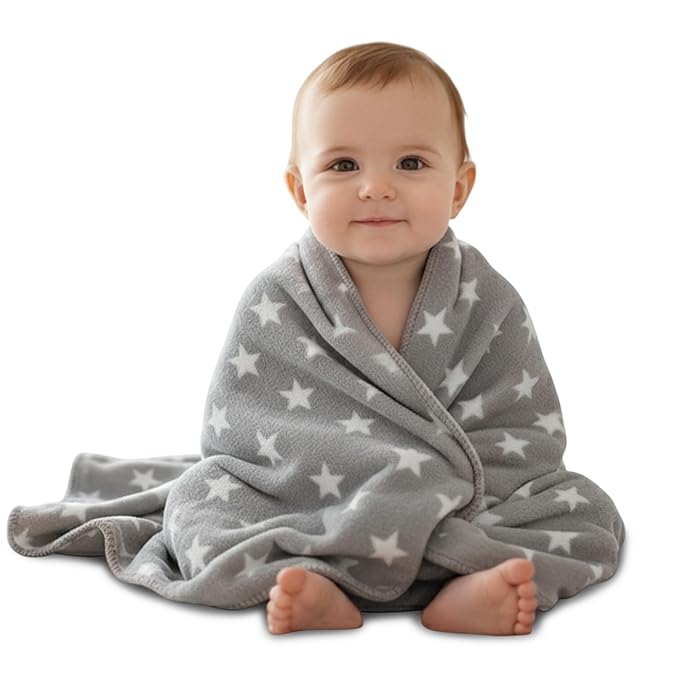 Fleece baby blanket (Gray)