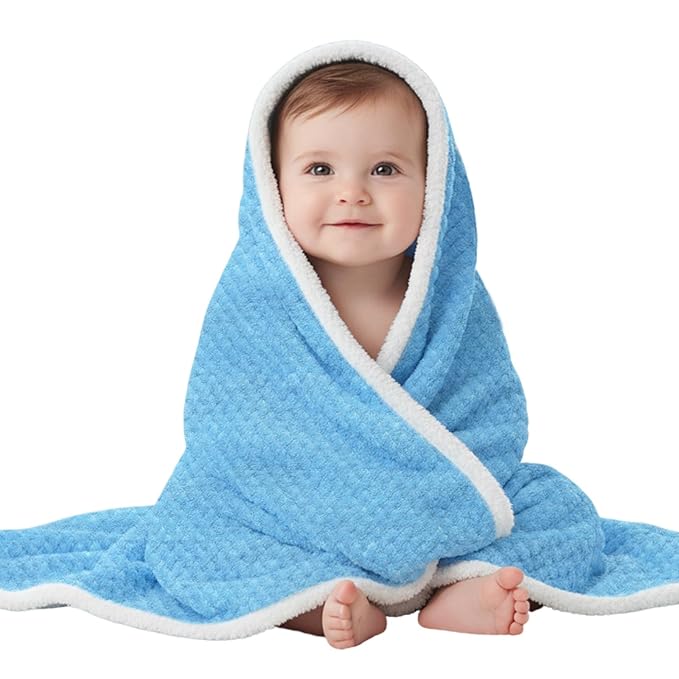 OYO BABY Ultra-Soft Baby Swaddle Wrap Blanket with Hood & Booties – Warm Fleece Sleeping Bag for Newborns