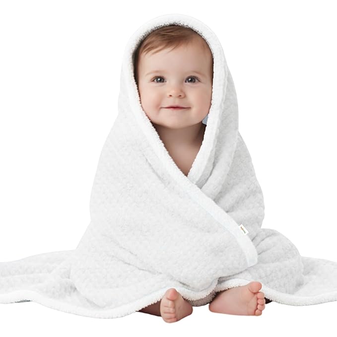 OYO BABY Ultra-Soft Baby Swaddle Wrap Blanket with Hood & Booties – Warm Fleece Sleeping Bag for Newborns