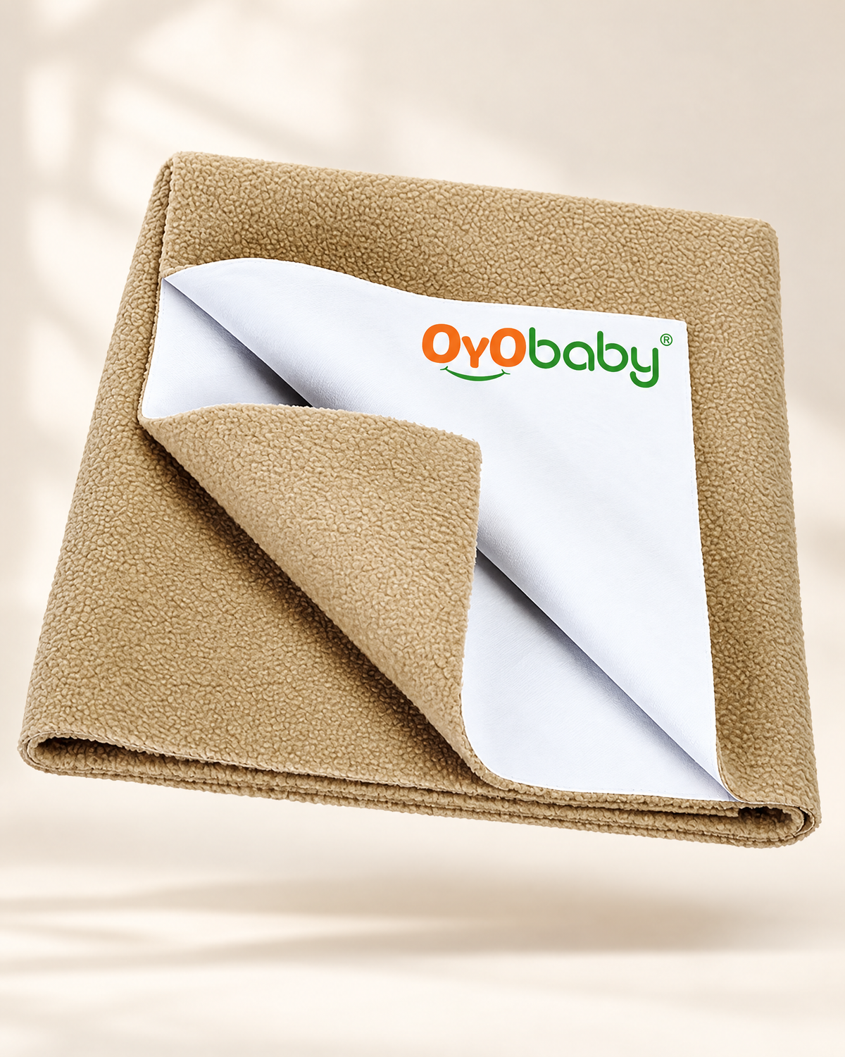 Waterproof Bed Protector for Just Born Babies, Small, Beige (70 cm x 50 cm)