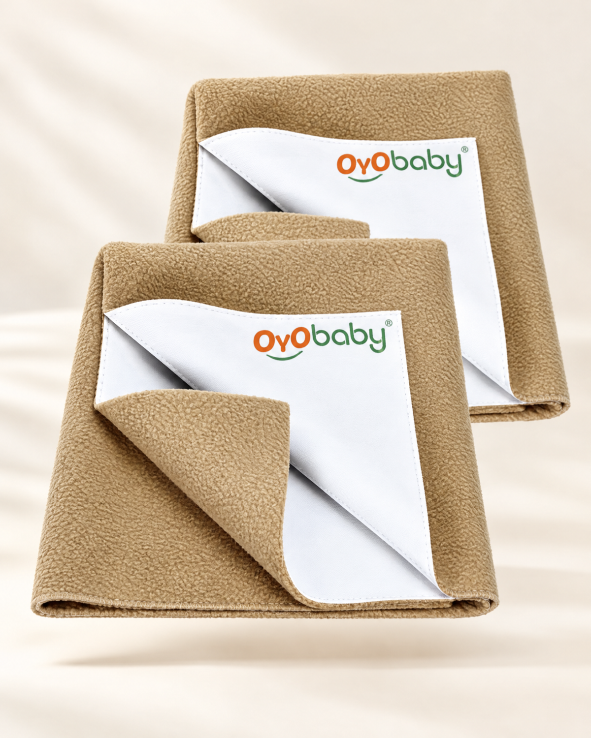 Baby Bed Protector | Soft, Waterproof & Quick Dry Sheet for Newborns Beige (Large)