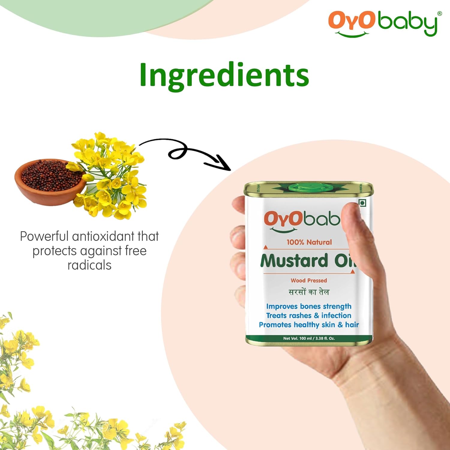 Massage Oil 100% Pure & Natural Mustard Oil