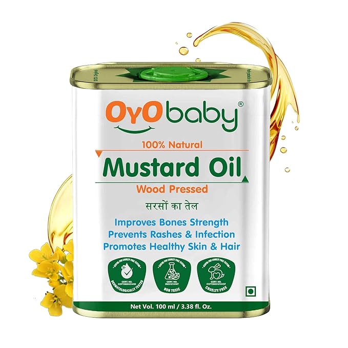 OYO BABY Massage Oil 100% Pure & Natural Mustard Oil