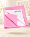 '- Quickly Dry Super Soft Waterproof and Reusable Mat/Underpad/Absorbent Sheets/Mattress Protector Pink (Large)