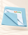 Cotton, Thermoplastic Polyurethane Water Proof and Reusable Mat/Bed Protector/Absorbent Dry Sheets (Large)