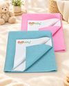 Waterproof Baby Dry Sheet 100x70 cm (Pack of 2) – Extra Absorbent, Soft & Quick Dry