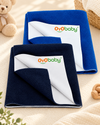 Medium Waterproof Dry Sheet 100x70 cm (Pack of 2) – Soft, Quick Dry & Absorbent