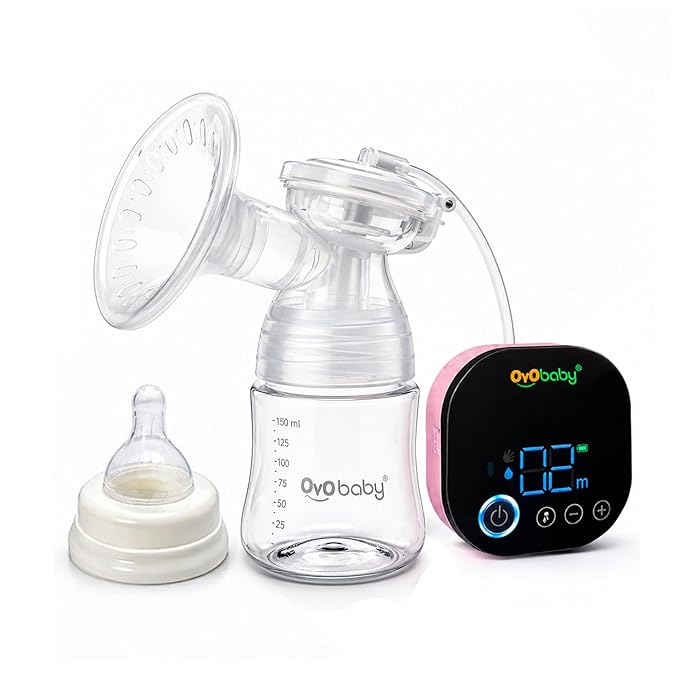 2-in-1 Electric & Manual Breast Pump – Portable, Rechargeable, BPA-Free | 9 Levels & 2 Modesx