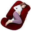J-Shape Velvet Maternity Pillow: 360° Support & Comfort