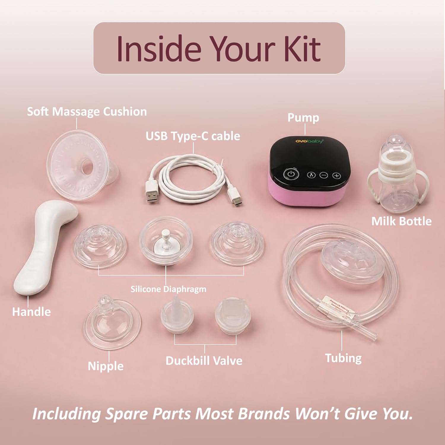 2-in-1 Electric & Manual Breast Pump – Portable, Rechargeable, BPA-Free | 9 Levels & 2 Modesx