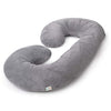 Maternity Pillows for Pregnant Women with Washable Premium Velvet Cover, C-Shape Pillow