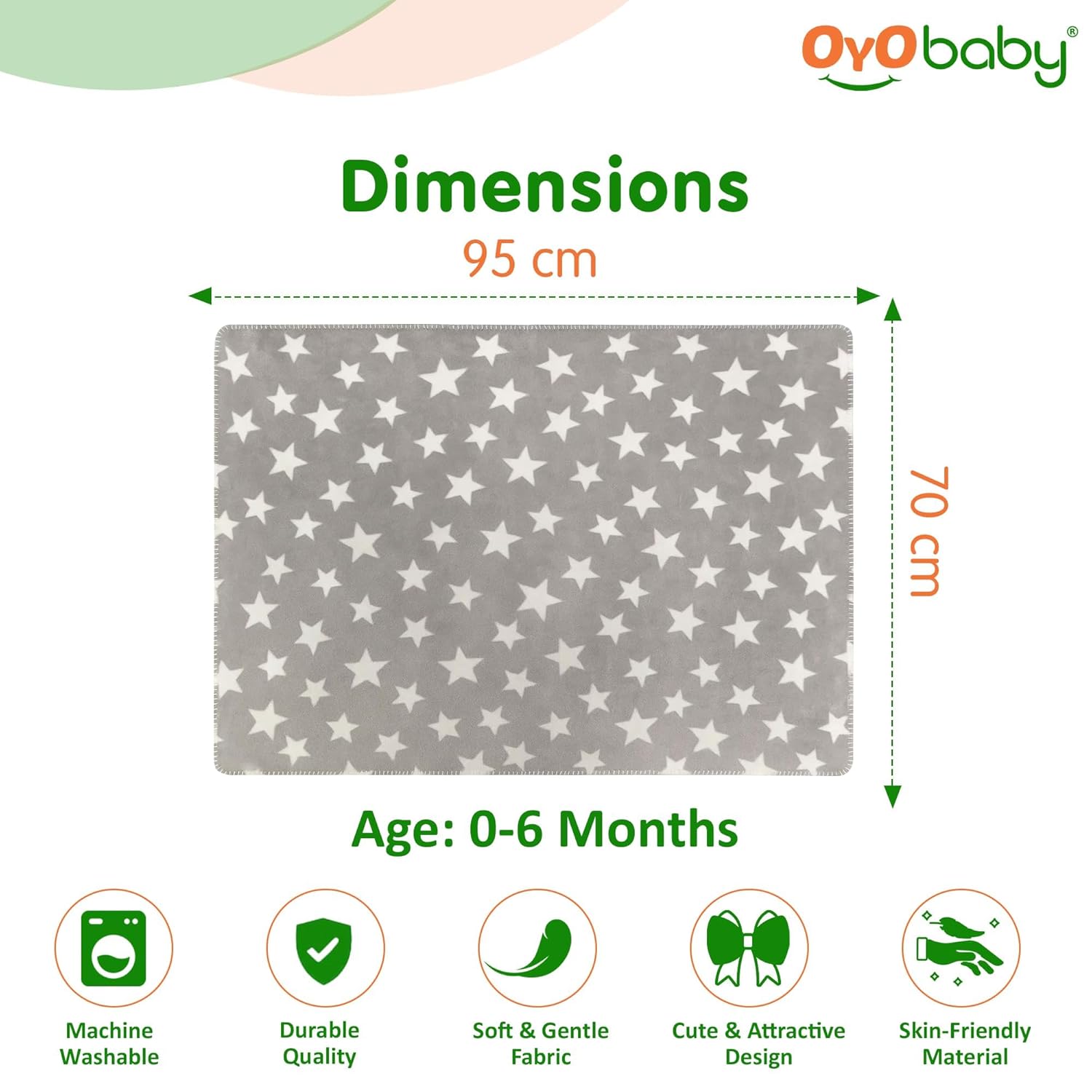 OYO BABY Newborn Baby Blanket Combo Pack – 2 Pcs Super Soft Micro Fleece Wrapper/Sleeping Bag (0-6 Months, 72x68 cm, Pink & Dark Blue, Skin-Friendly, Boys & Girls)