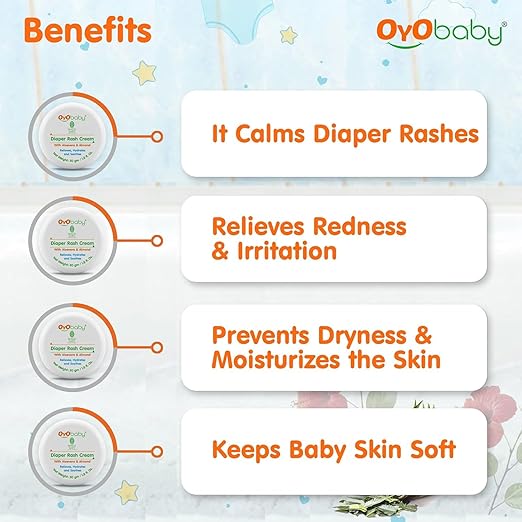 OYO BABY Gentle Baby Powder (Talc Free) For New Born Baby, Refreshes Baby’s Skin - Pack of 1 – 200g
