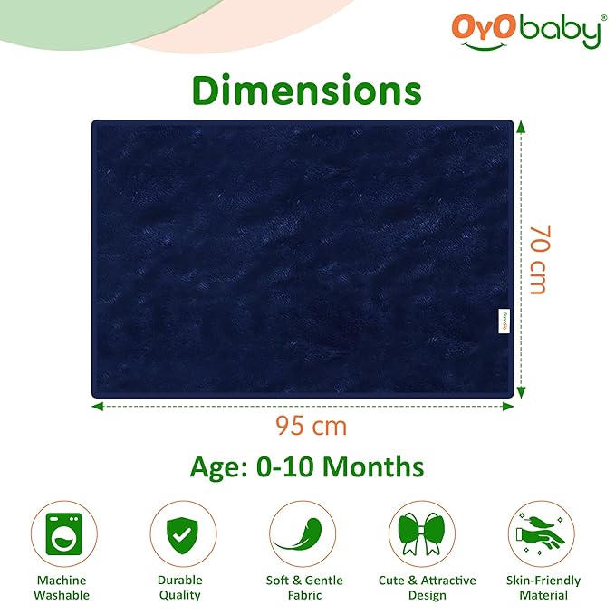All-Season Fluffy 2-Layer Baby & Toddler Blanket – Coral & Sherpa Wrapping Sheet for Boys & Girls