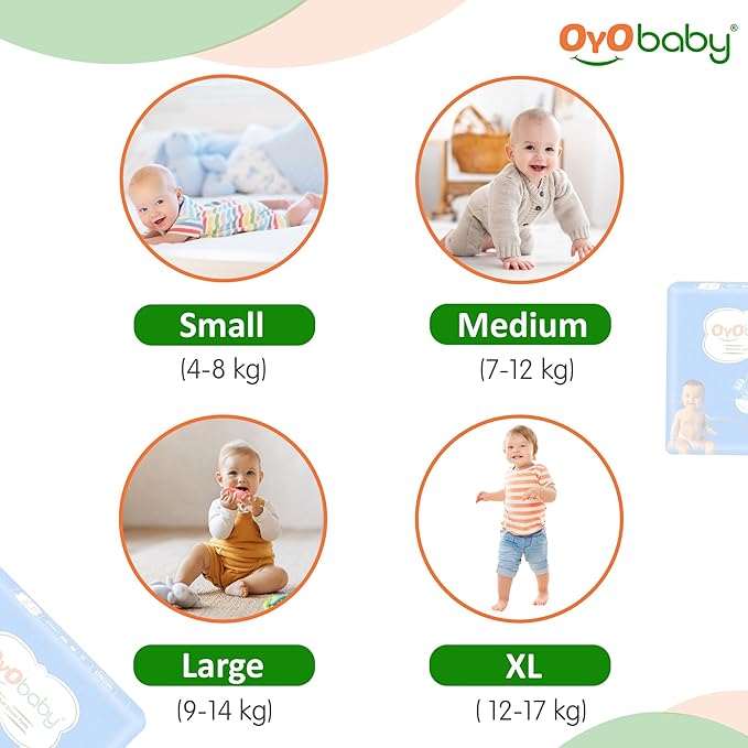 OYO BABY Pant Style Baby Diapers, X-Large (XL), 36Count, for Babies 12-17kg, with Aloe Vera Lotion for Rash Protection & Up to 12 Hours Protection
