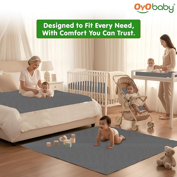 OYO BABY Ultra Soft Waterproof Baby Dry Sheet Pack of 2
