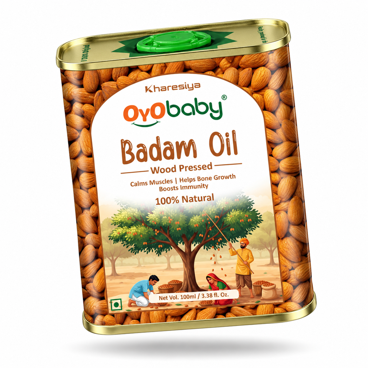 100% Pure & Natural Badam Rogan Baby Massage Oil