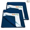Instadry Baby Dry Sheet | Waterproof, Quick Dry & Extra Absorbent Bed Protector - Dark Sea Blue (Small)