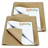 Baby Bed Protector | Soft, Waterproof & Quick Dry Sheet for Newborns Beige (Small)