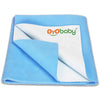 OYO BABY Baby Dry Sheet , Waterproof Mattress Protector for Newborns, Extra-Absorbent Quick-Dry Fleece Underpad, Soft, Reusable, Anti-Pilling, Travel-Friendly Bedding –Blue (Large)