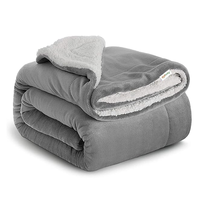 All-Season Fluffy 2-Layer Baby & Toddler Blanket – Coral & Sherpa Wrapping Sheet for Boys & Girls