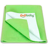 OYO BABY Waterproof Newborn Dry Sheet, Small 70×50 cm, Reusable Mattress Protector, Quick-Dry, Ultra-Absorbent Fleece Layer, Anti-Pilling, Soft and Hygienic Underpad | Travel-Friendly –Light Green (Large)