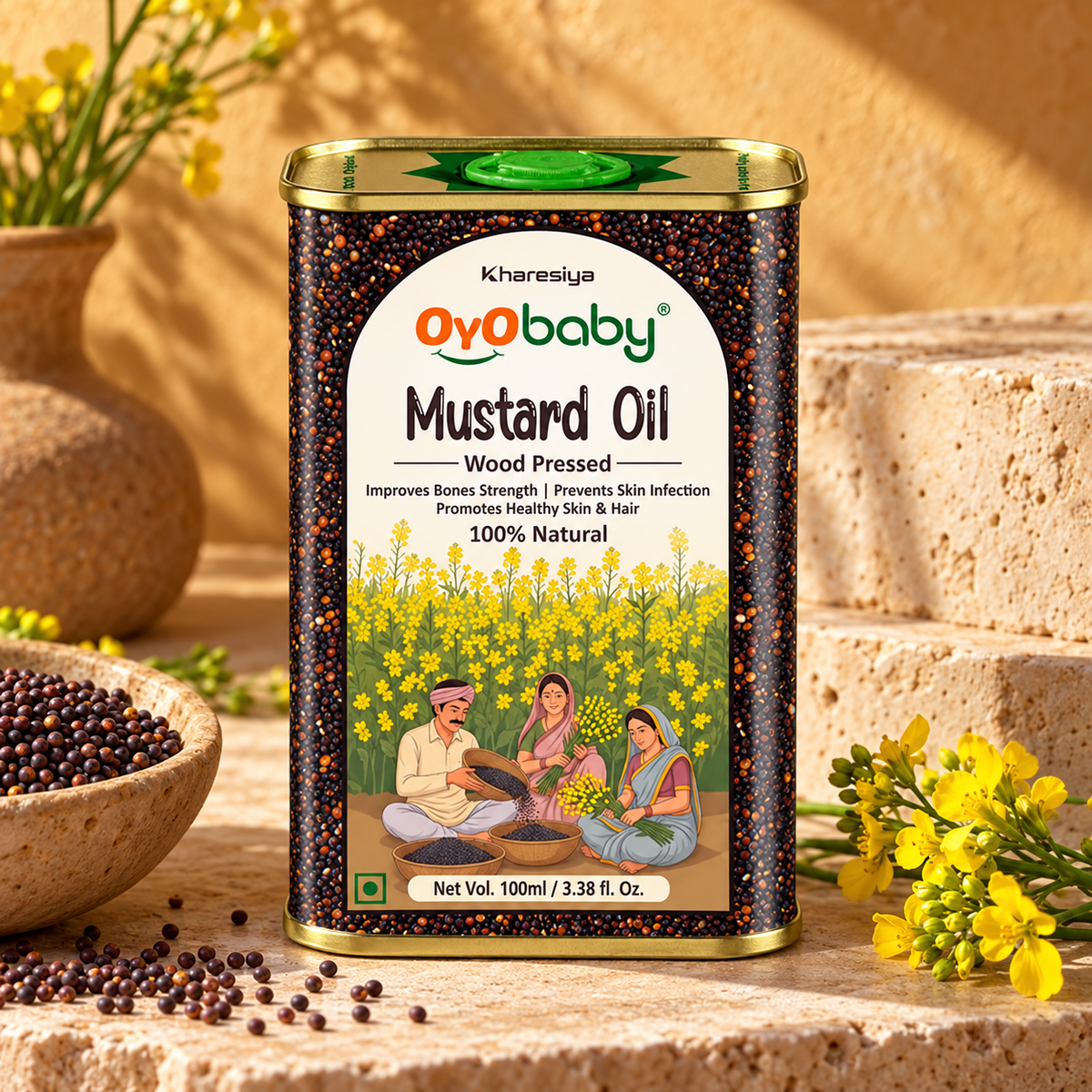 Massage Oil 100% Pure & Natural Mustard Oil