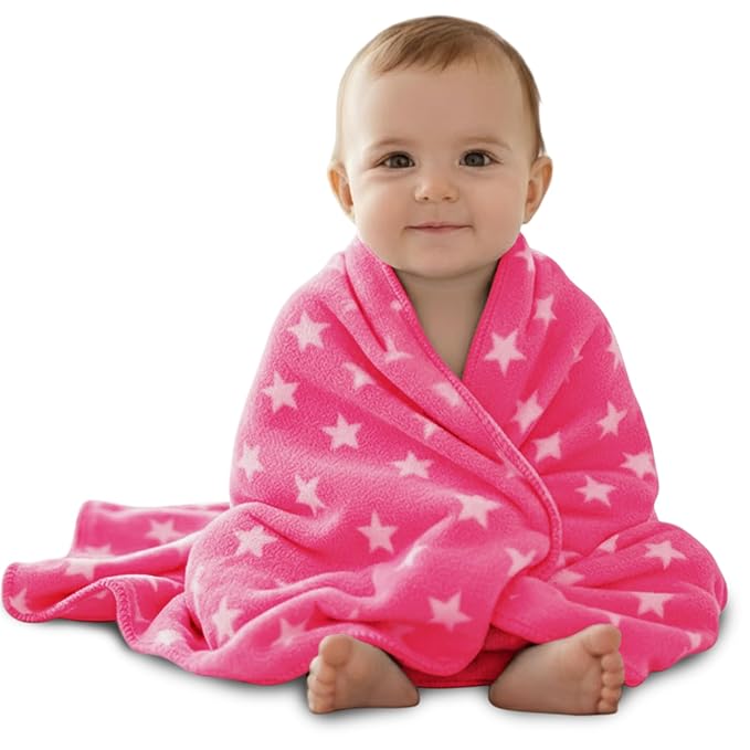 Fleece baby blanket (Pink)