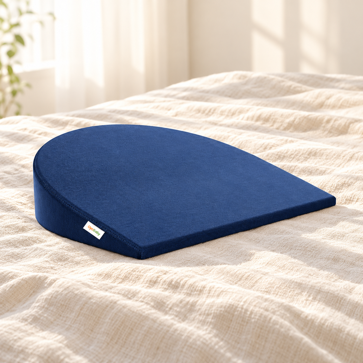 Memory Foam Pregnancy Pillow - Premium Comfort Navy Blue l Wedge Pillow Provides Belly, Back & Hip Relief for Expecting Moms
